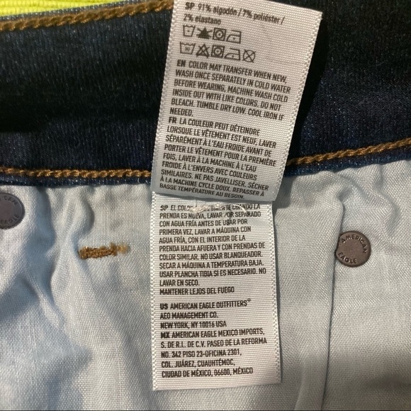 AMERICAN EAGLE  Sz 2 High Rise Mini Denim Jean Skirt Mid-Wash - Picture 14 of 14